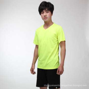 Summer fluorescent green sports quick-drying T shirt